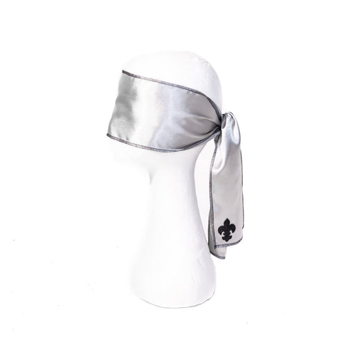 SiaLinda: Augenbinde Zola II Argenta, weiss silber metallic, Satin - SiaLinda.com